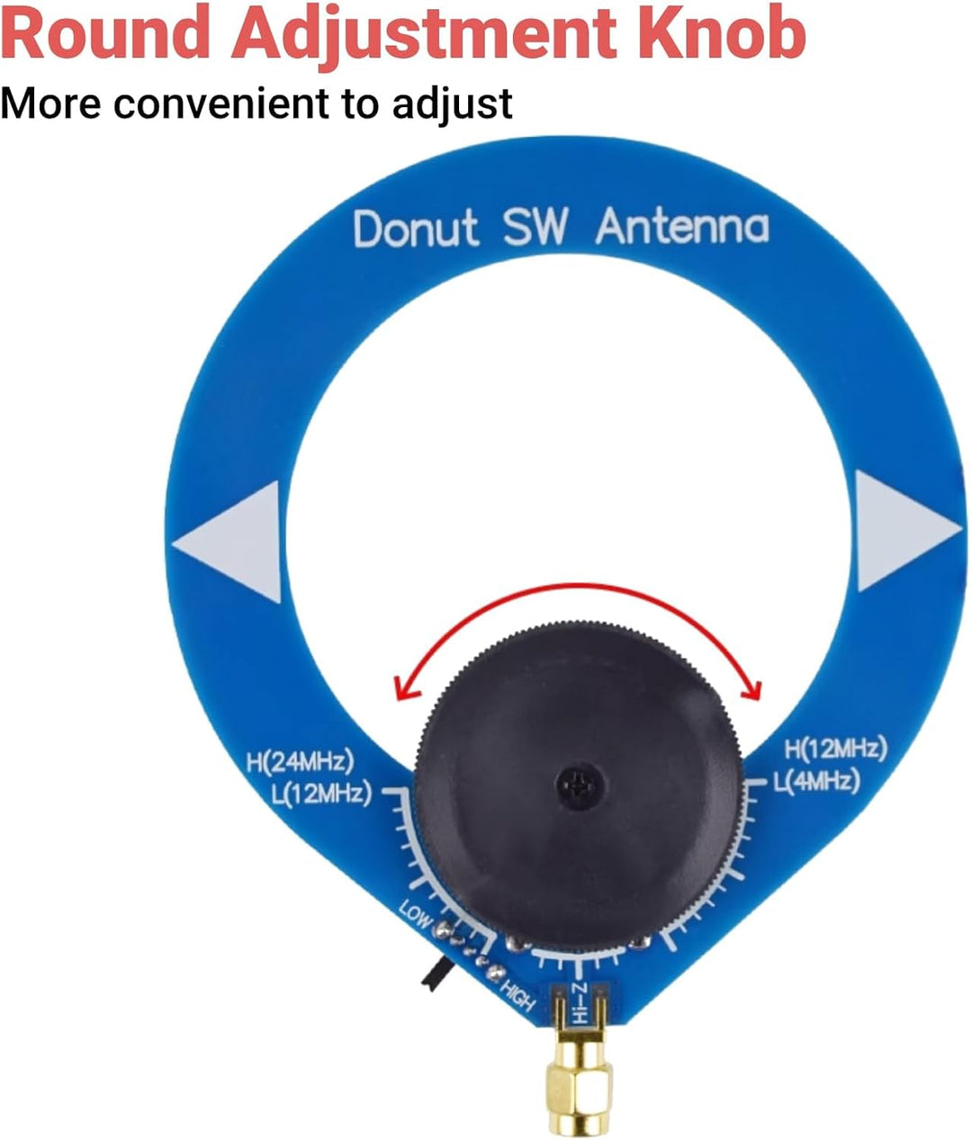 2 Stück Tragbare Donut AM Antenne PCB Mini Loop Antenne für Verbesserten Empfang auf Kurzwellenradio