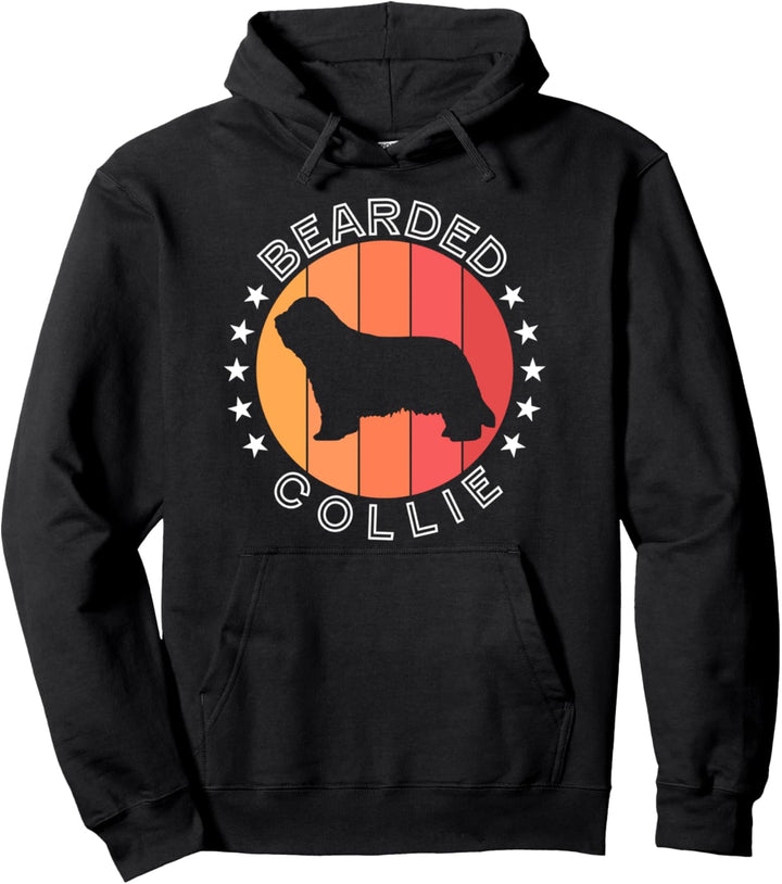 Bearded Collie Dog - Funny Beardie Collie Owners Gift Collie Pullover Hoodie