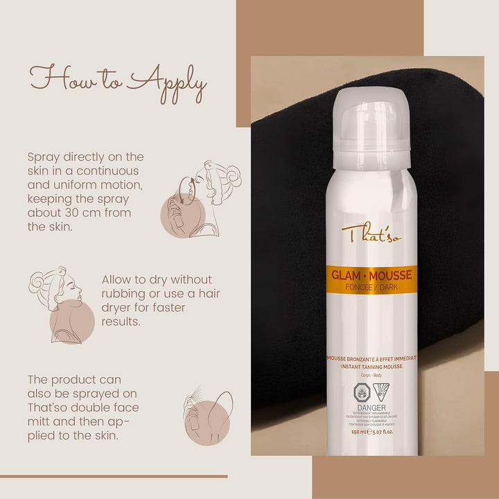 That'so Glam Body Mousse, Selbstbräunendes Körpermousse - 150ml