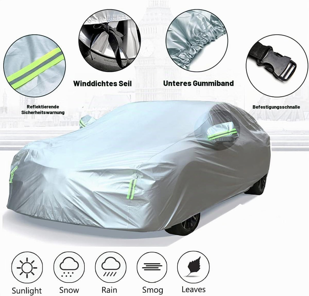 Autoabdeckung Vollgarage Abdeckplane Auto Garage Outdoor Staubdicht Winddicht UV-Schutz Volle Autoab