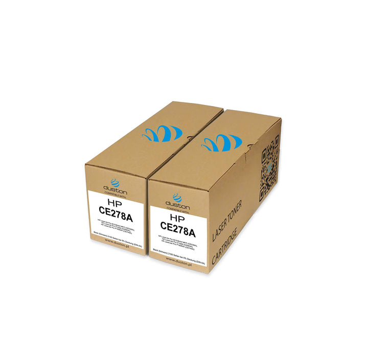 duston 2X CE278A, 78A Schwarz Toner kompatibel mit HP Laserjet Pro M1536dnf MFP P1566 P1606dn