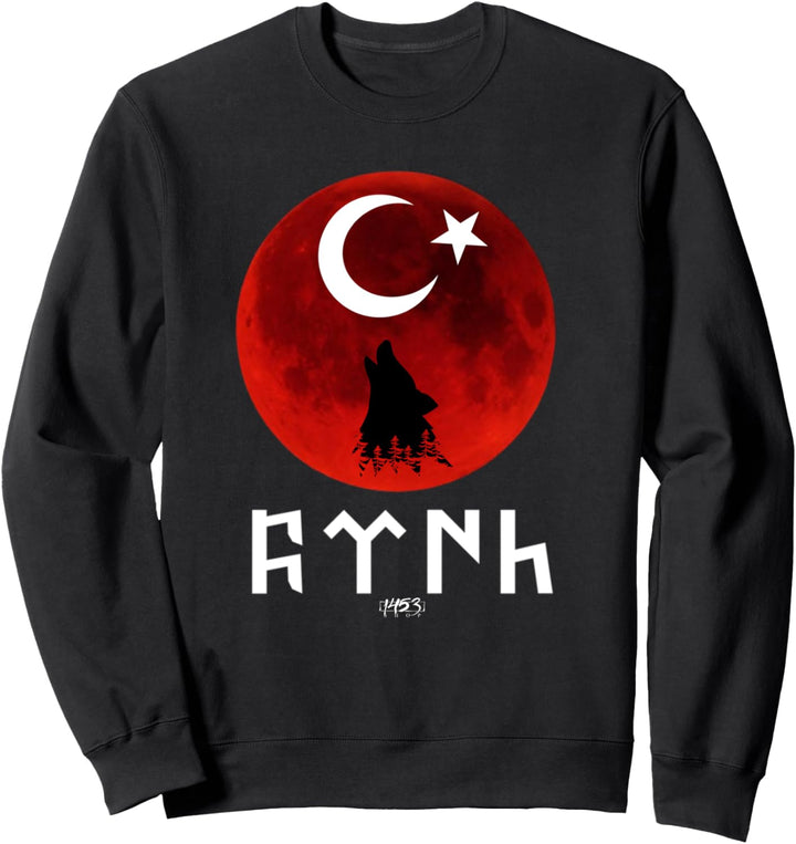 Göktürk Ayyildiz Türkei Flagge Türk Bayrak Bozkurt Tengri Sweatshirt