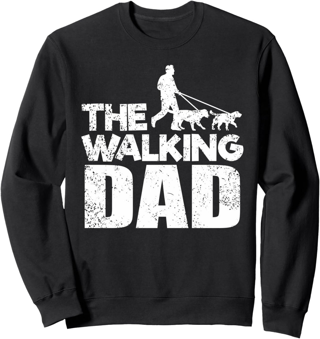 The Walking Dad Hund Gassi gehen - Lustiges Hunde Sweatshirt