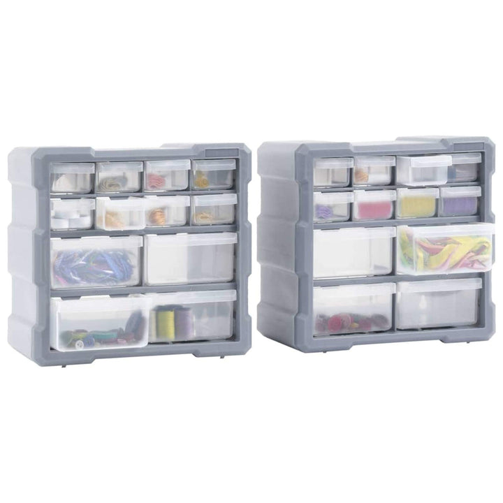 Gecheer 2 STK. Multi-Schubladen Organizer Sortierkasten Sortimentskasten Sortimentskoffer Sortiments