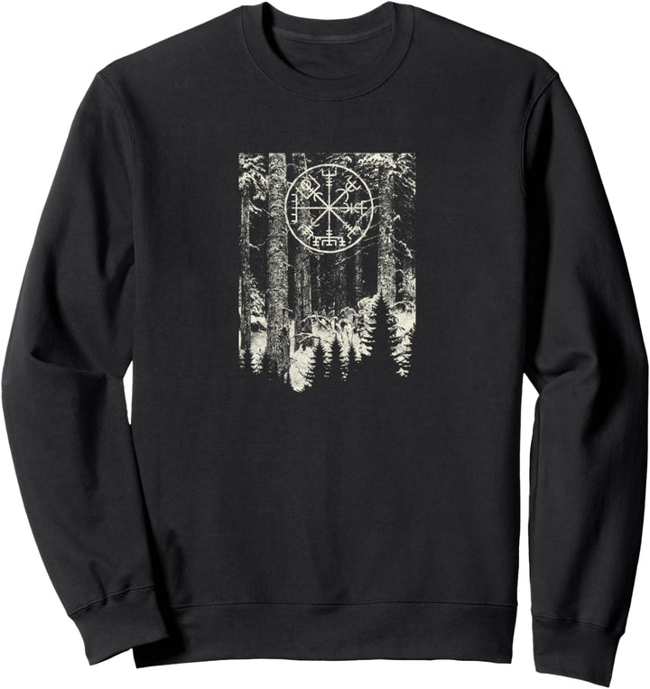 Norse Mythology Vegvisir Viking Compass Odin Wotan Warrior Sweatshirt