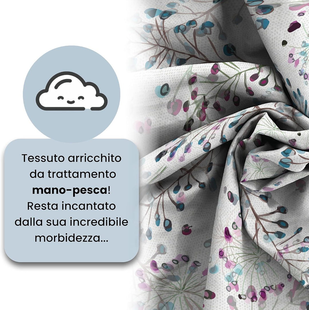 Italian Bed Linen Fantasy Bettbezug, Flor, Kleine doppelte