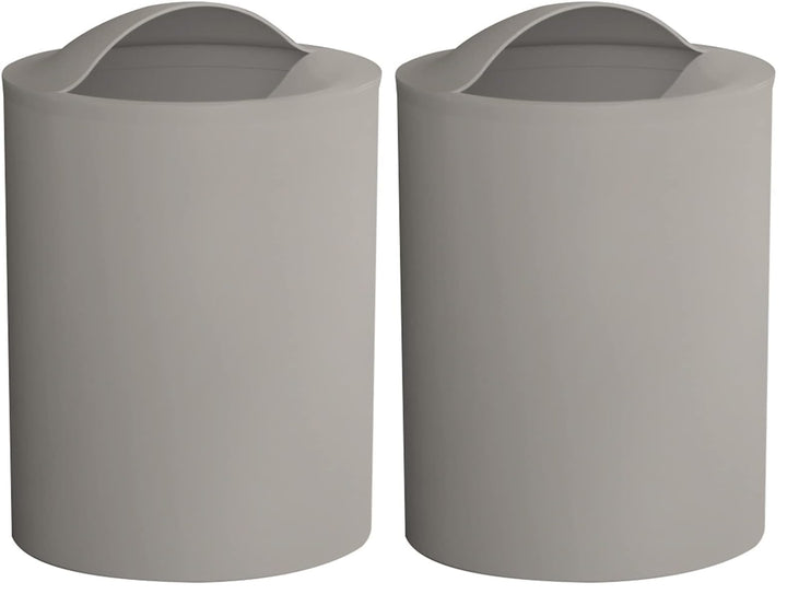 Gedy G-Eye Papierkorb Taupe hell, Masse und Gewicht Badezimmerkorb: 26,5 x 19 x 19 cm &amp; 0,25 kg, aus