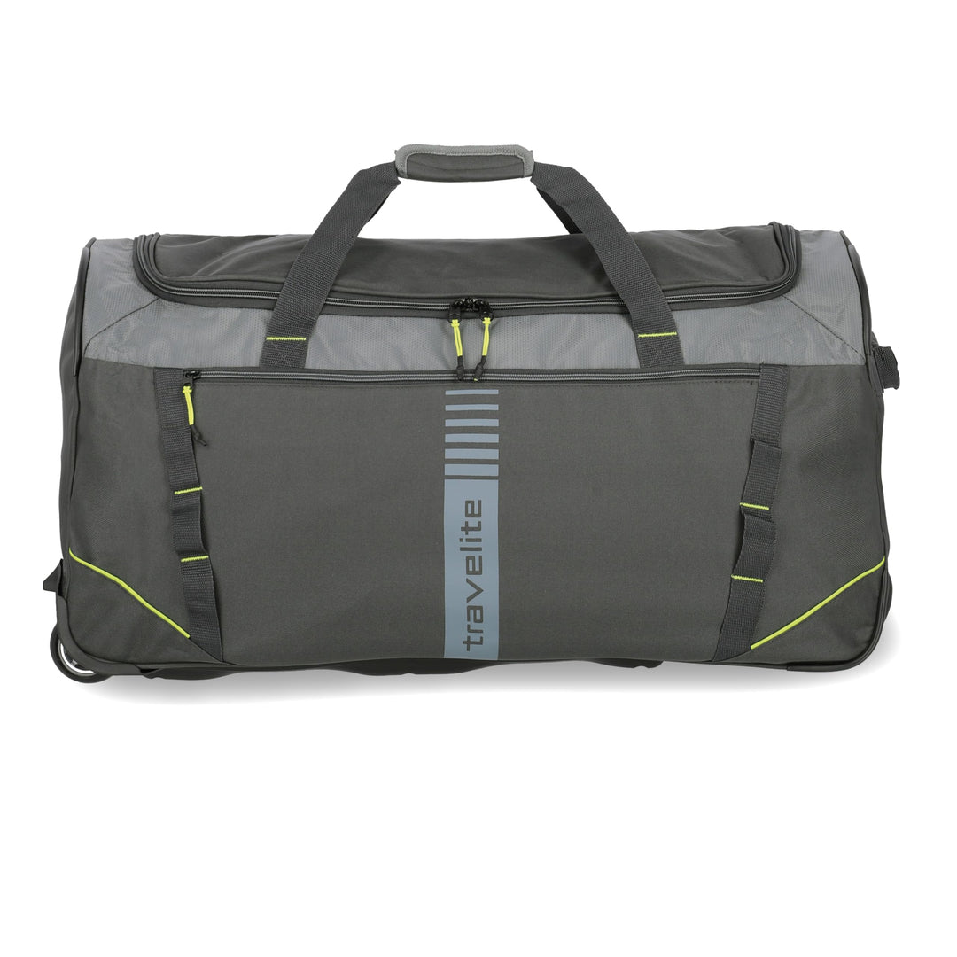 travelite 2-Rad Trolley Grösse L, Gepäck Serie BASICS ACTIVE: Weichgepäck Reisetasche mit Rollen im