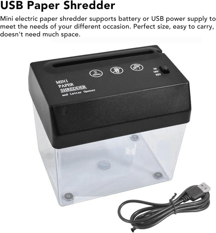 Aktenvernichter, Elektrisch, Aktenvernichter, Effizienter, Vielseitiger Brieföffner mit Grosser Kapa