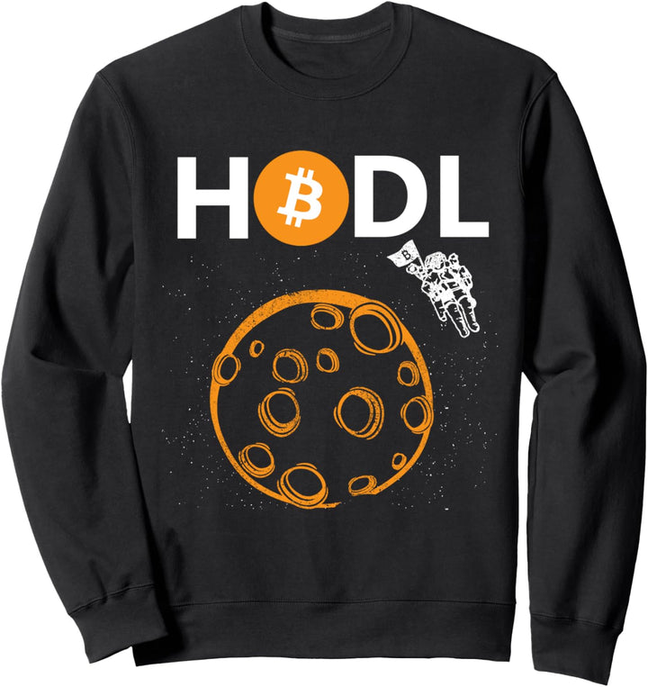 HODL Bitcoin Kryptowährung BTC Logo Geschenk Sweatshirt