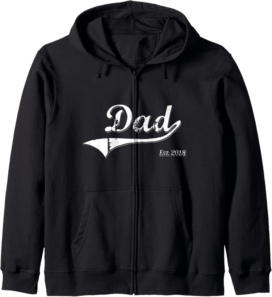 Papa Est 2018 Papa Gegründet Seit 2018 Väterliches Papa Kapuzenjacke