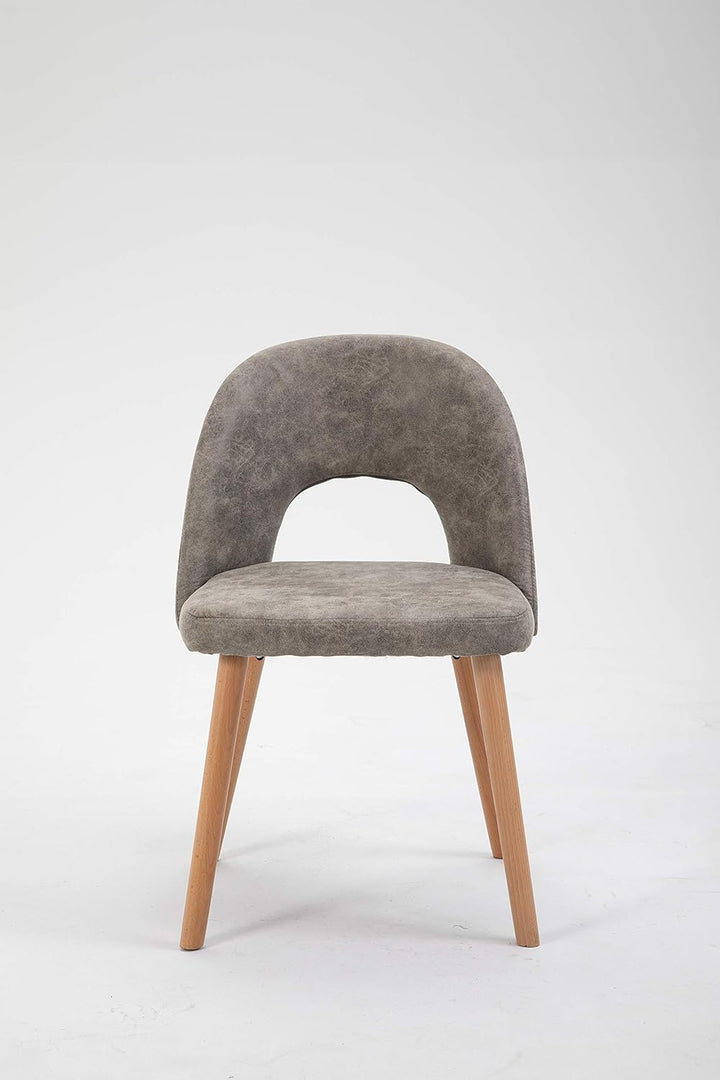 La Chaise Spola Stuhl, Stoff, Nerz, 75 cm (Höhe) x 49 cm (Breite) 48 cm (Tiefe)