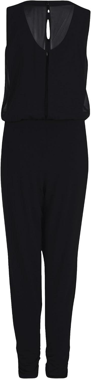 Vera Mont Damen Jumpsuit mit Cut-Outs 34 Schwarz, 34 Schwarz