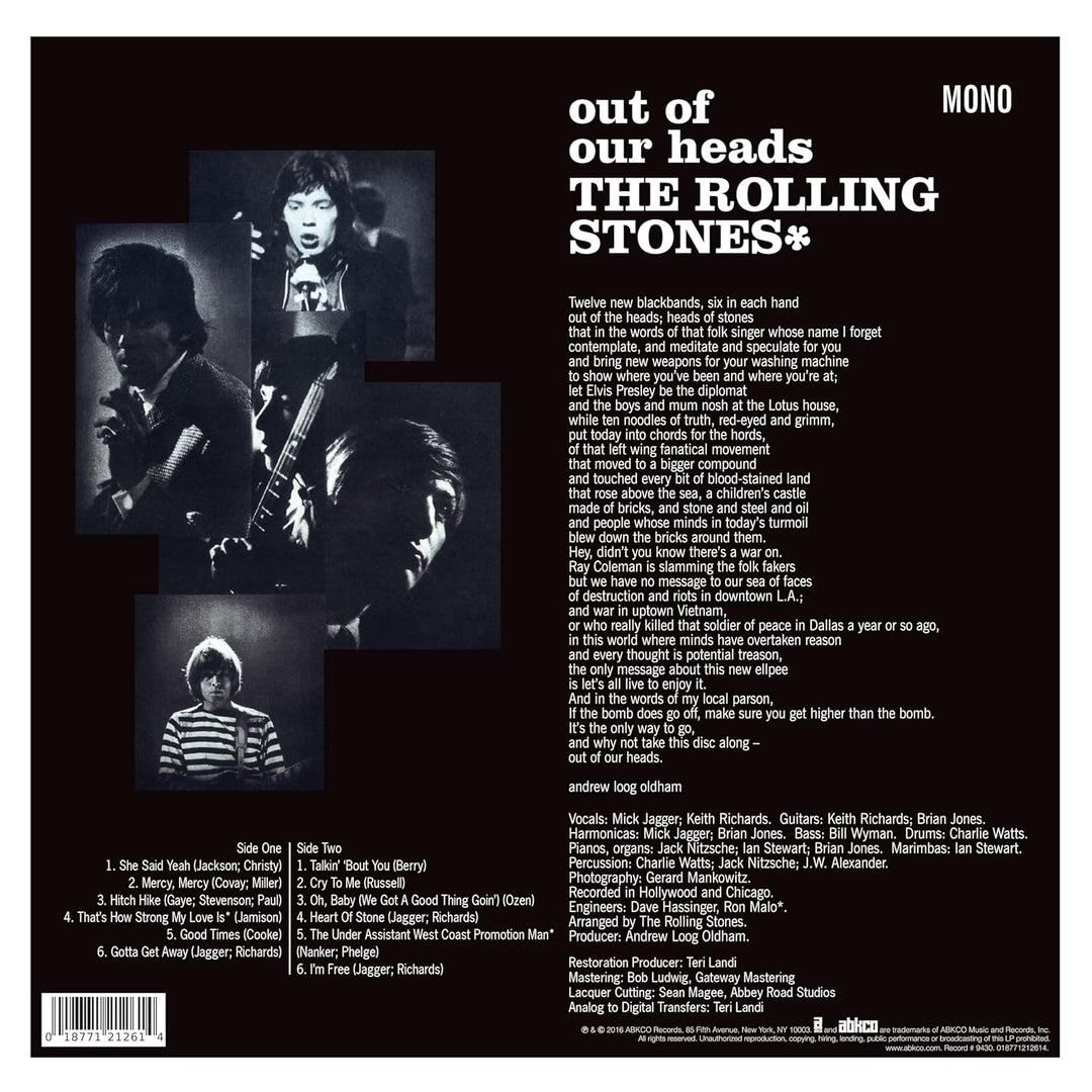 Out Of Our Heads (UK), Vinyl