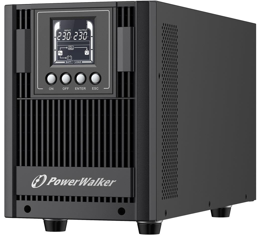 PowerWalker USV PowerWalker VFI 2000 AT FR 1800W Online, 10122184 - Schwarz, Tower, UPS