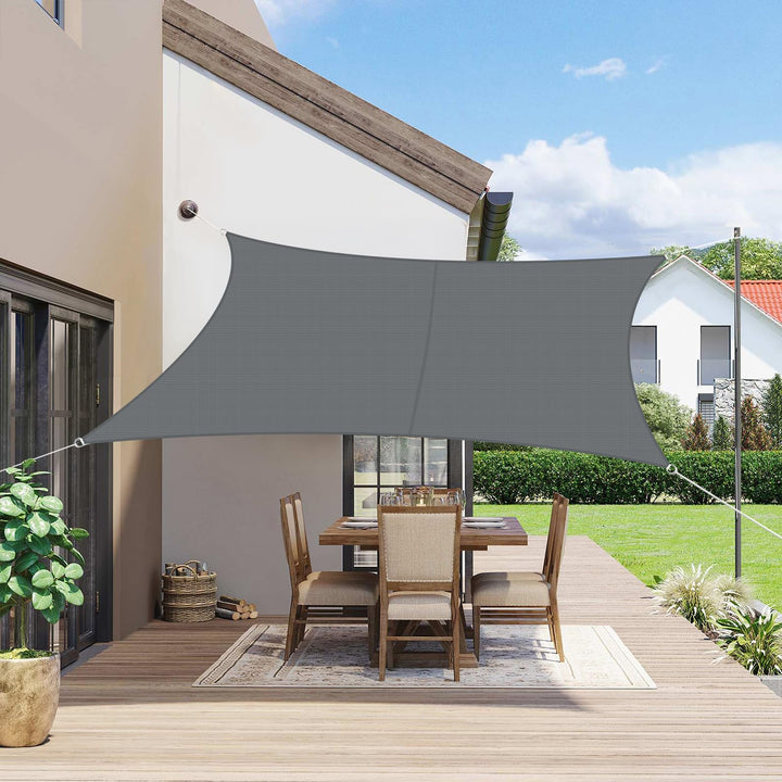 SUNNY GUARD Sonnensegel Wasserdicht 2x4m Rechteckig Sonnenschutz Wetterschutz Segel Baldachin UV Sch