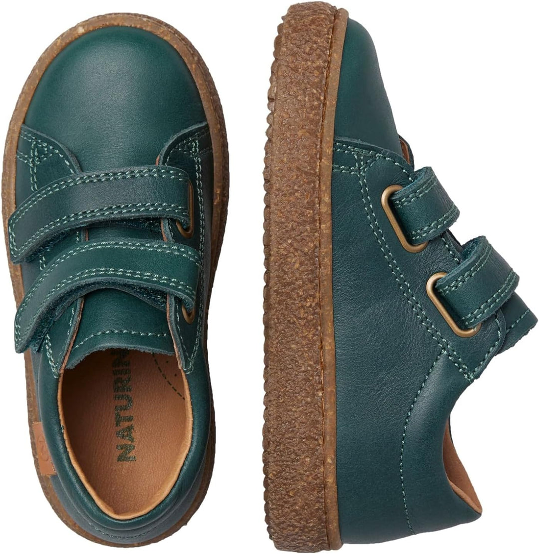 Naturino Carex VL-Sneakers aus Leder 20 EU Dunkelgrün, 20 EU Dunkelgrün