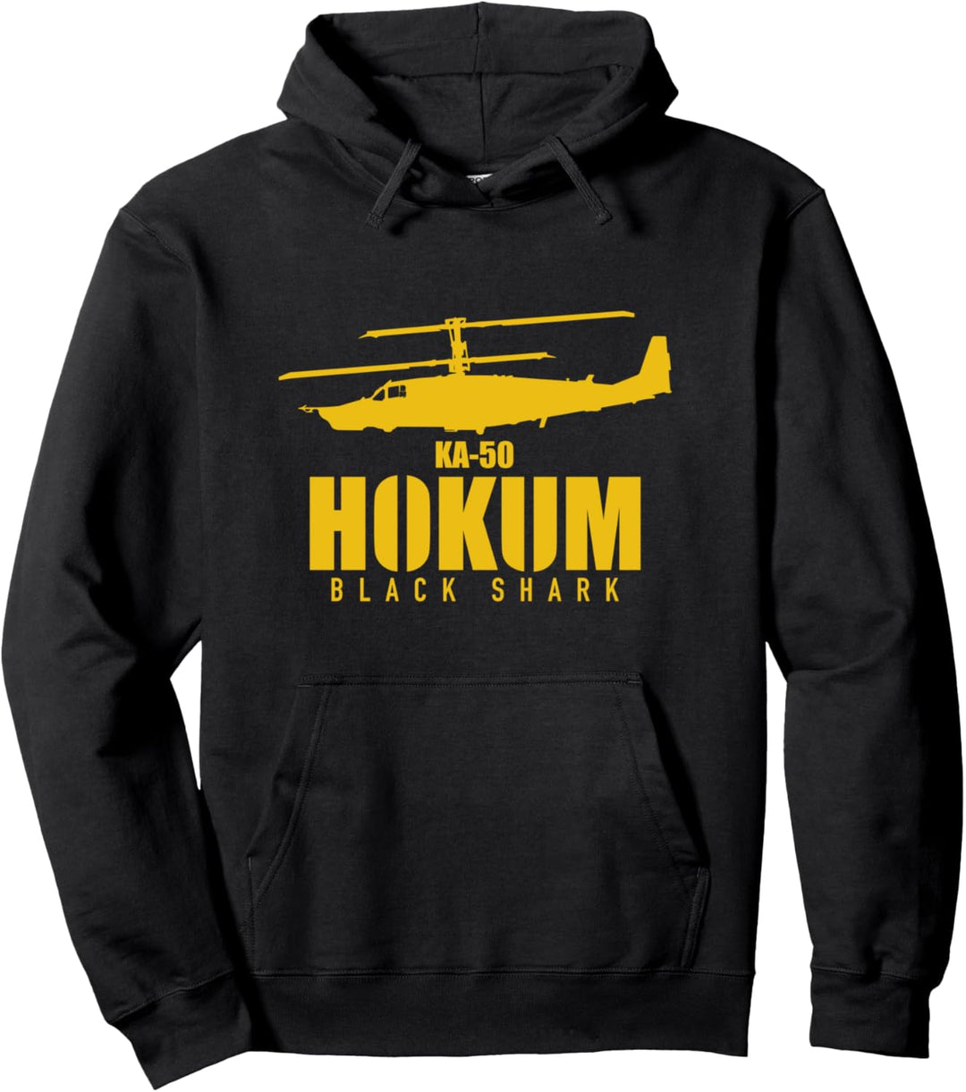 Kamov KA-50 Hokum Schwarzer Hai Pullover Hoodie