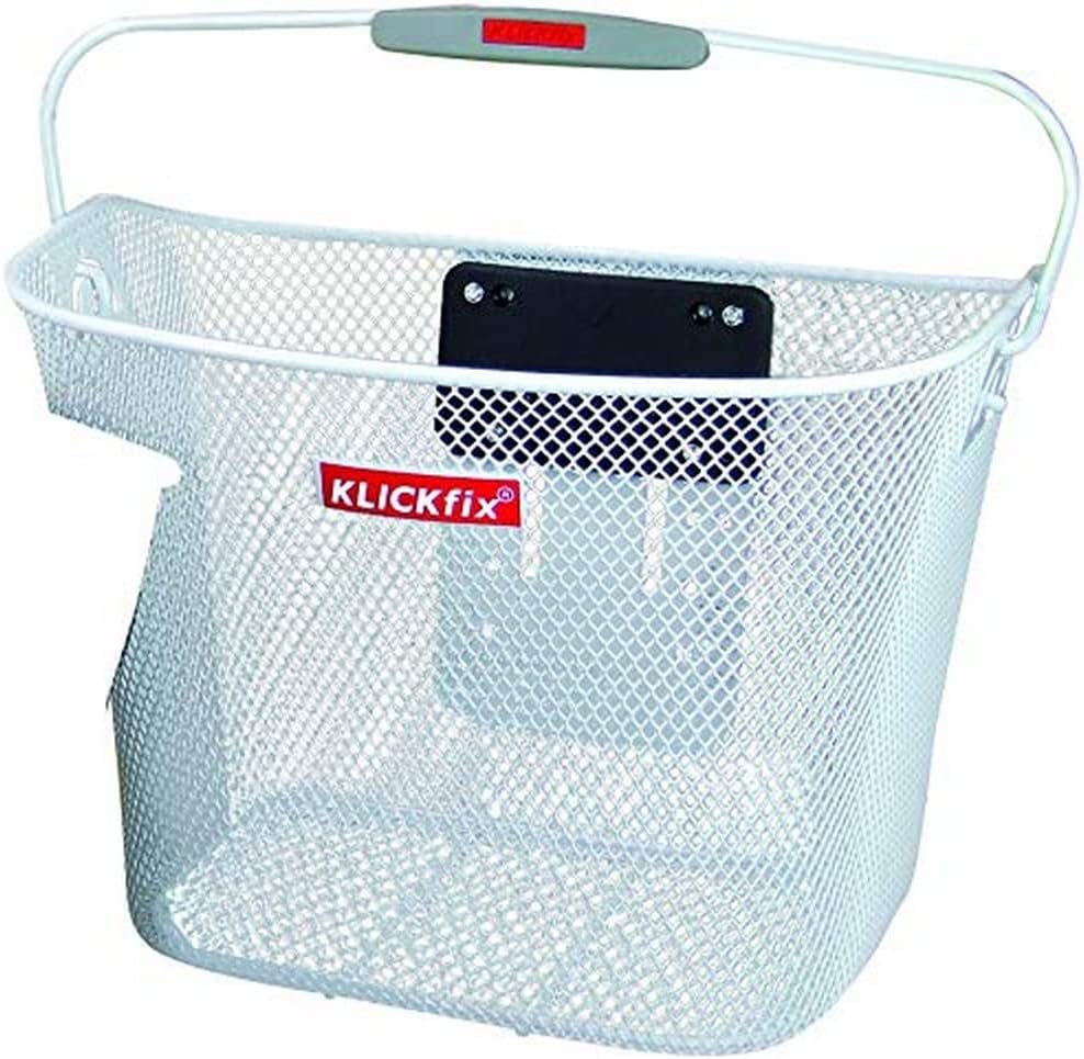 KLICKFix Lenkerkorb Korb Feinmaschig Weiss Single, Weiss Single