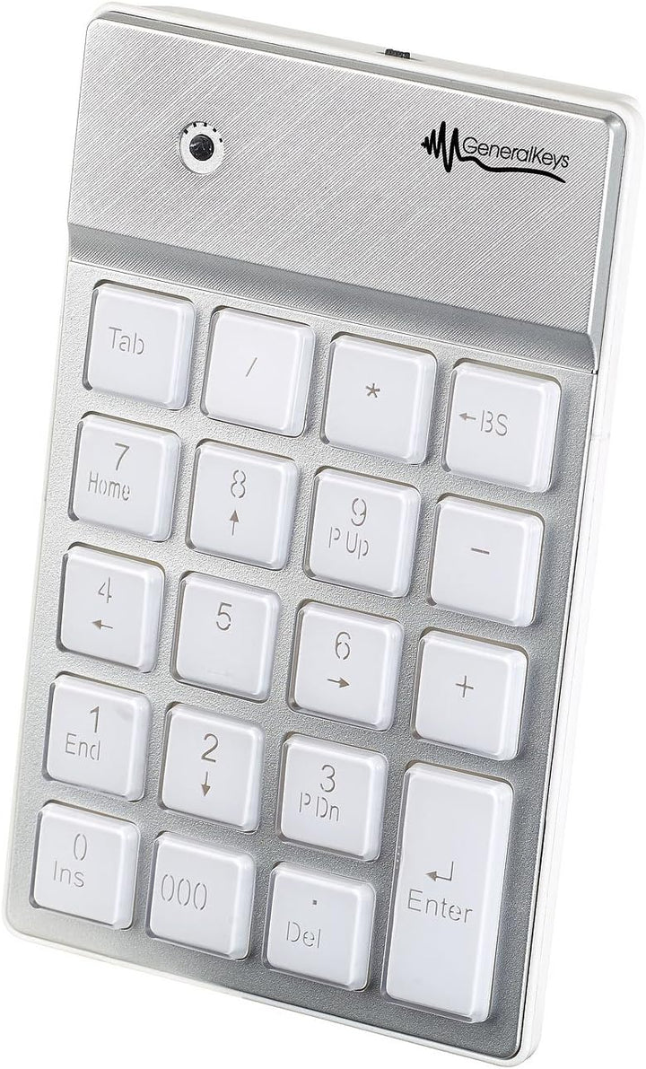 Ziffernblock: Nummernblock mit Bluetooth, 19 beleuchteten Tasten, für Mac, PC & Co. (Keypad, Nummerb