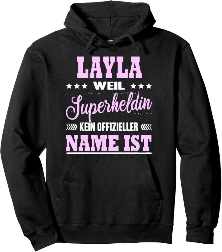 Name Layla Vorname Namensgeschenke Namenstag Fun Pullover Hoodie