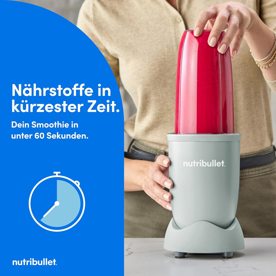 Nutribullet Pro 900 Smoothie Maker, Multifunktions-, Obst- &amp; Gemüsemixer, kompaktes Design, einfache