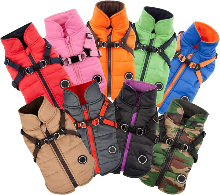 Puppia Authentische Winterweste, Mountaineer II, Large, Orange Orange L, Orange L