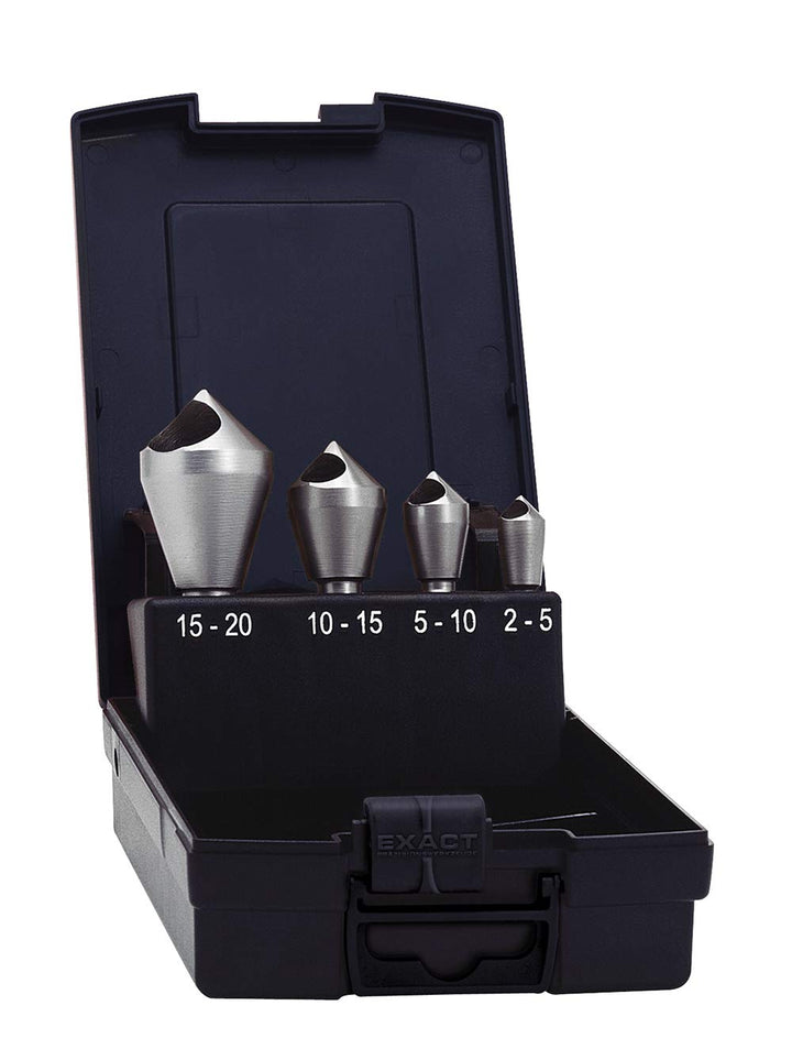Exact Querlochsenker Set 90°, Gr. 5/10/15/20, HSS-E