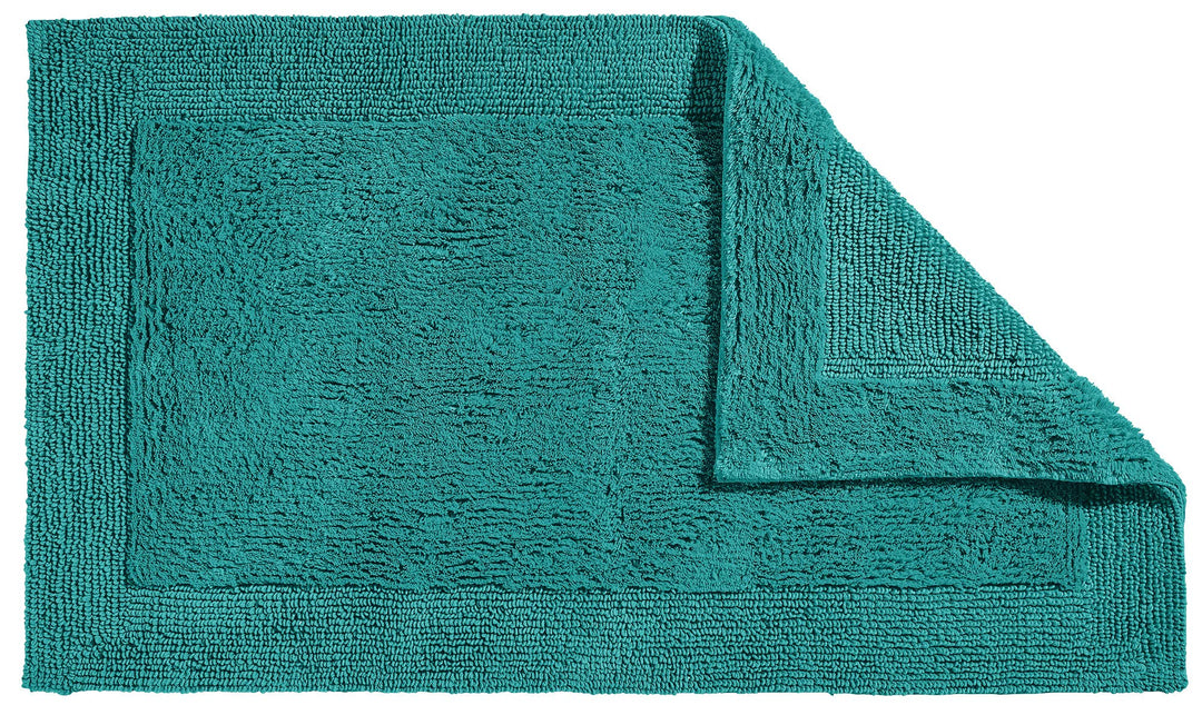 Erwin Müller Badematte, Badteppich Uni Serie Stuttgart Petrol Grösse 80x150 cm - extra dick, hohe Sa