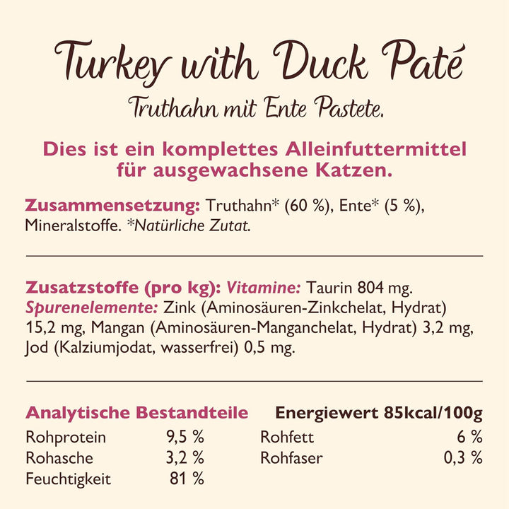 Lily’s Kitchen Vollwertnahrung Nass Katzenfutter für ausgewachsene Katzen 19 Schalen (19 x 85g) Gefl
