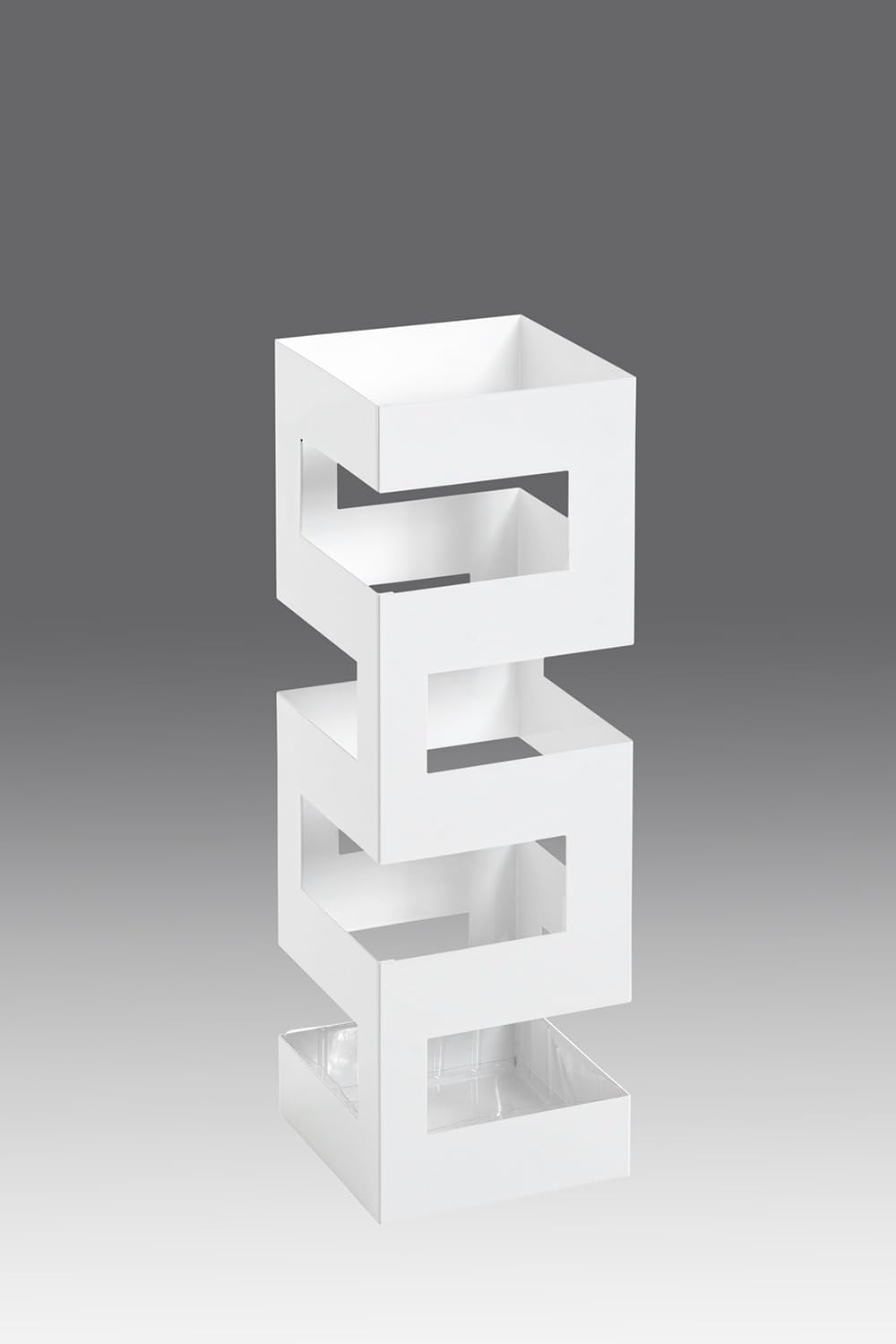 HAKU Möbel Schirmständer, Metall, weiss, B 16 x T 16 x H 48 cm, Weiss
