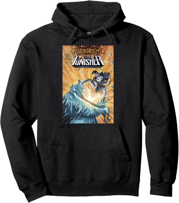 Marvel The Punisher Avenger Of Midgard Comic Book Cover Pullover Hoodie