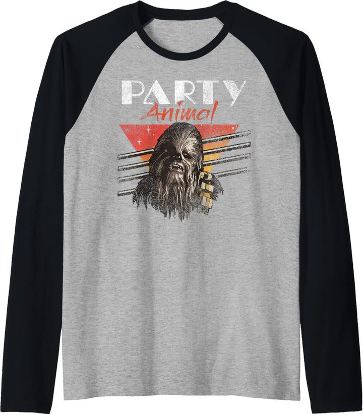 Star Wars Chewbacca Distressed Party Animal Raglan