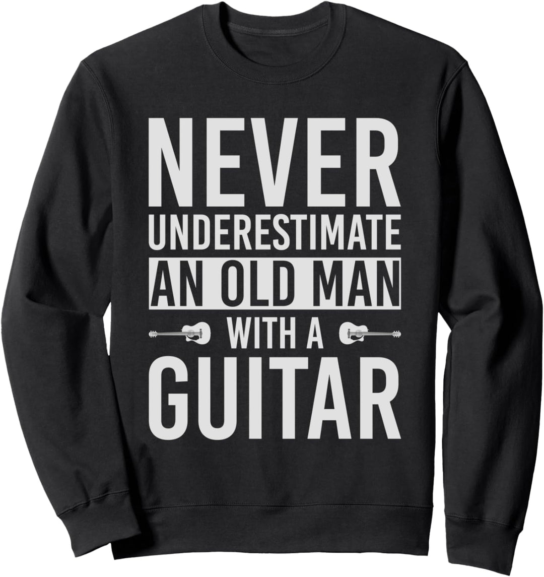 Gitarrist Musiker Ruhestand Lustiges Rentner Gitarre Sweatshirt