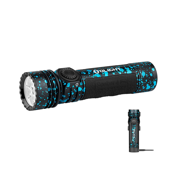 OLIGHT Seeker 4 Pro LED Taschenlampe mit Holster, 4600 Lumen 260 Meter, USB-C Wiederaufladbare Tasch