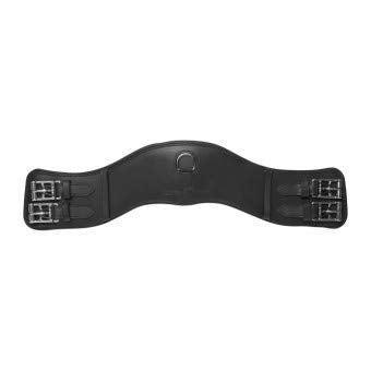 Kieffer Leder-Sattelgurt Comfort anatomisch geformt ohne Elastik schwarz 70 cm, schwarz 70 cm