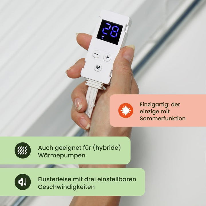 SpeedComfort Heizkörper Ventilator mit Control Sensor - Trio-Set (3x) - Bis zu 22% Energieeinsparung