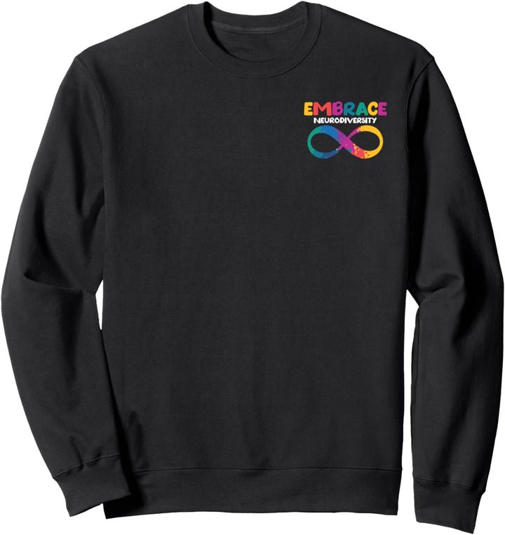 Embrace Neurodiversity Autismus ADHS ASD Rainbow Brain Sweatshirt