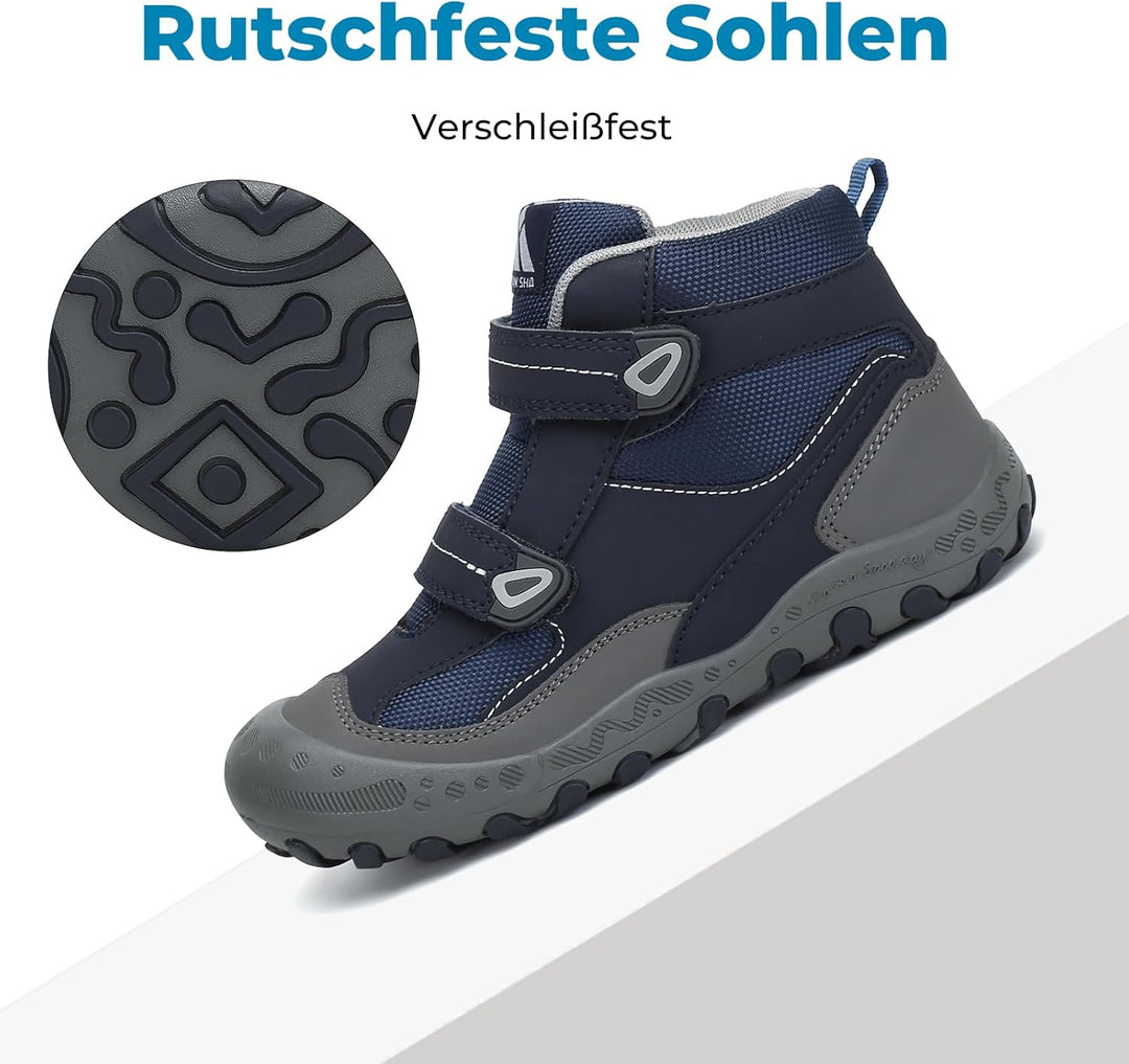 Mishansha Kinder Wanderschuhe Trekking Wanderstiefel Outdoor Trekkingschuhe 34 EU Signalblau, 34 EU