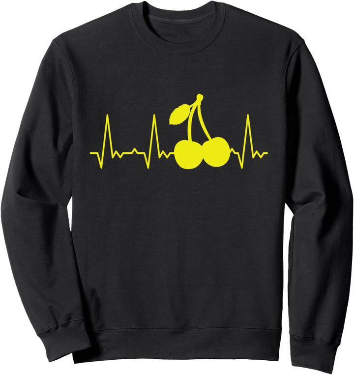 Herzschlag Kirschen Sweatshirt