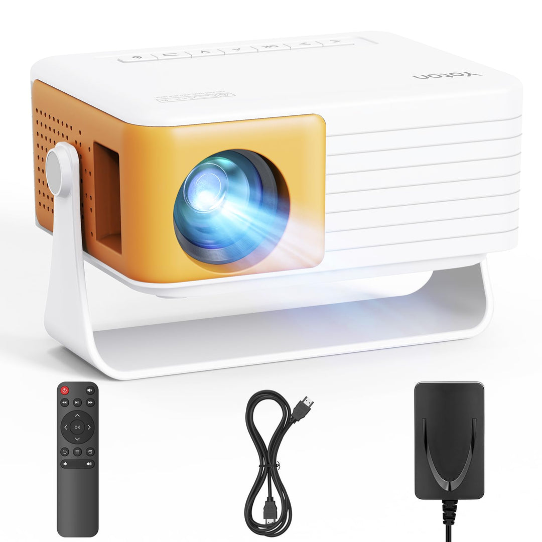 Mini Beamer – Projektor Full HD 1080P unterstützt, Yoton Y3 Beamer Handy für Telefon/PC/PS4/PS5/Xbox
