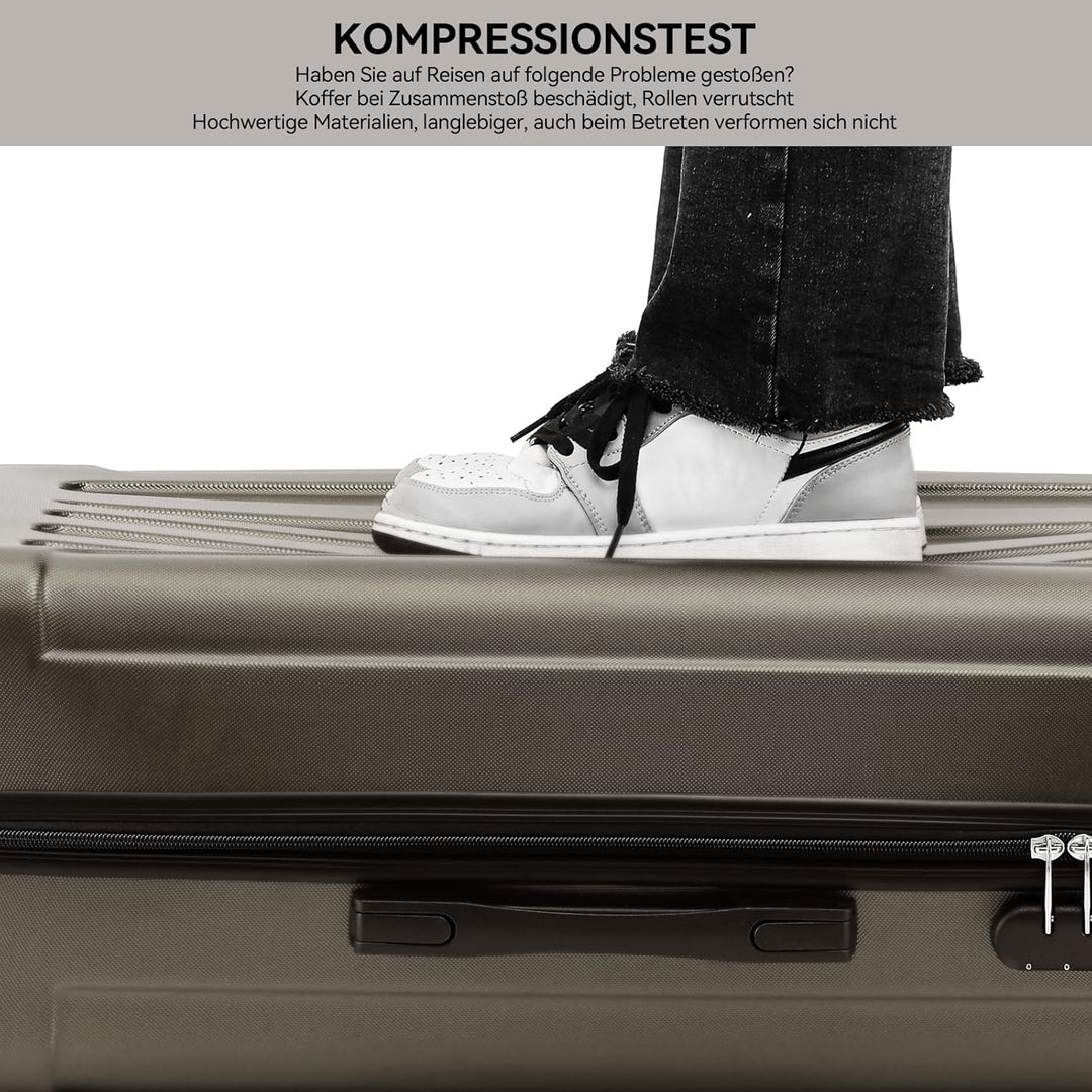 BEIBYE 2045 Zwillingsrollen 3tlg. Reisekoffer Koffer Kofferset Trolleys Hartschale in 20 Farben (Cof