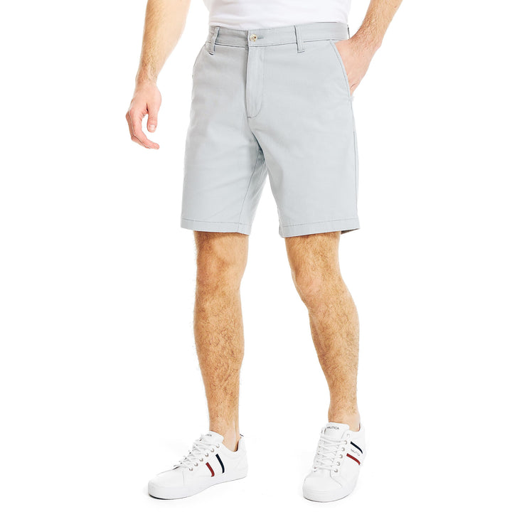 Nautica Herren Classic Fit Flat Front Stretch Chino Deck Lssige Shorts 30 True Quarry, 30 True Quarr