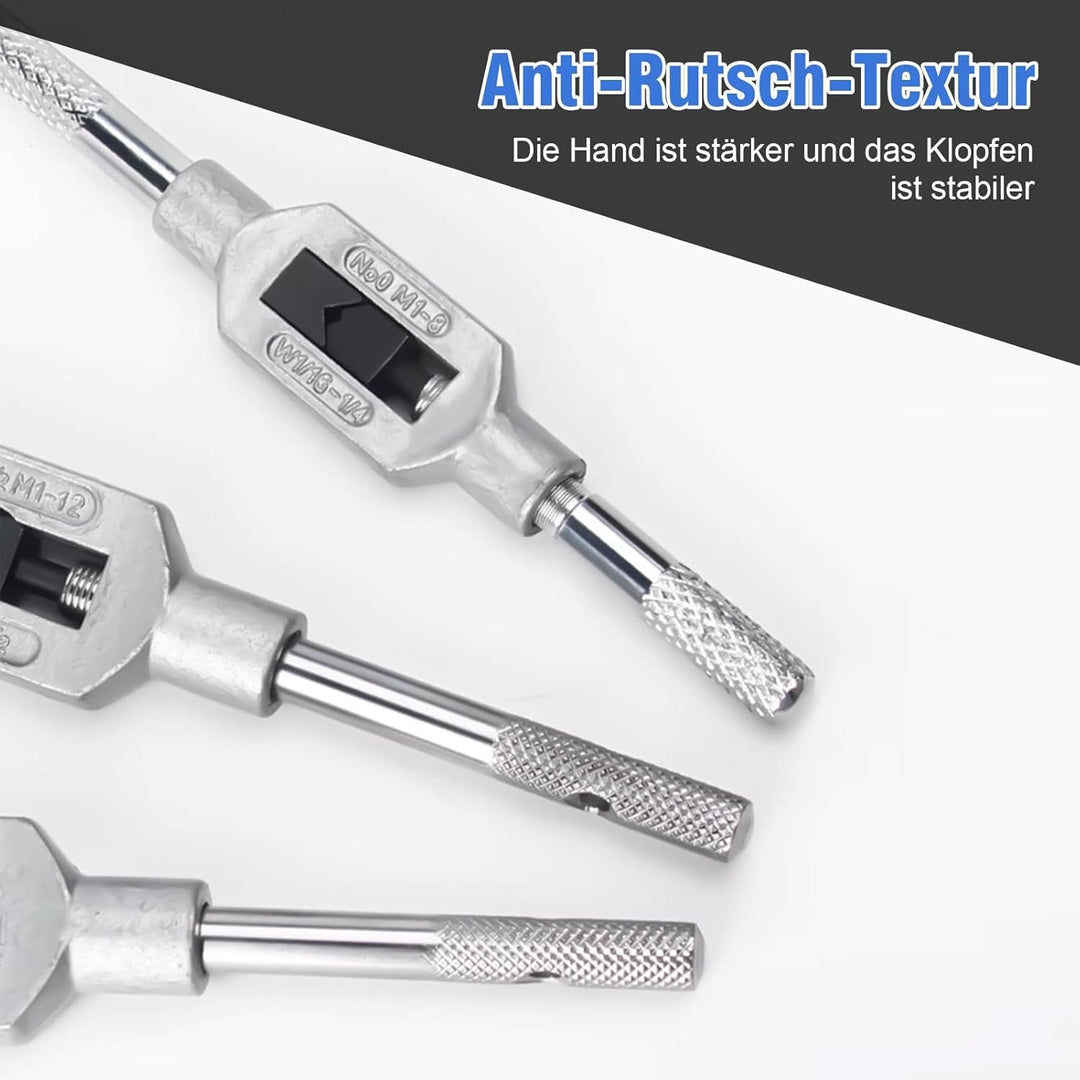 Gewindeschneidsatz 110 TLG, Gewindeschneider set ks tools aus Schnellarbeitsstahl Einschnitt Gewinde