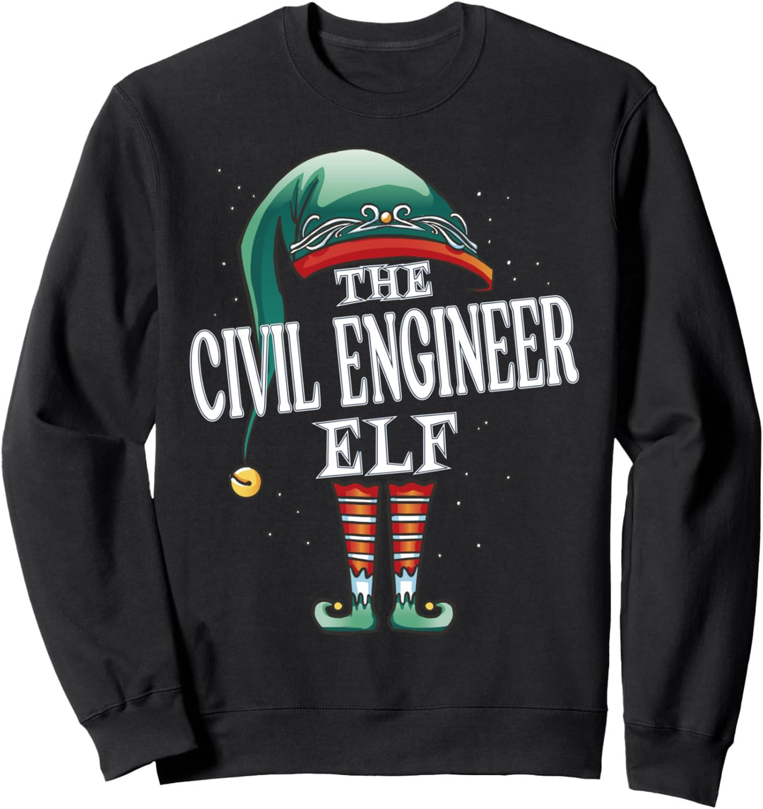 Civil Engineer Elf Wichtel Gnome Elfen Weihnachten Sweatshirt