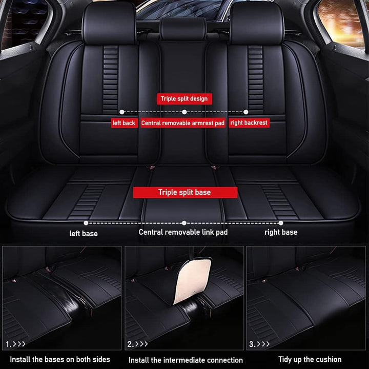 Pengchen Voll Set Auto Sitzbezüge, Autoschonbezug Universal passend für Jeep 2000-2023 95% Modell mi