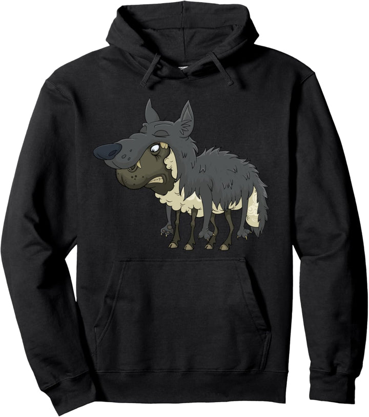 Wolfsfell Schaf Wolf Hausschaf Schafe Tiere Lustig Witzig Pullover Hoodie