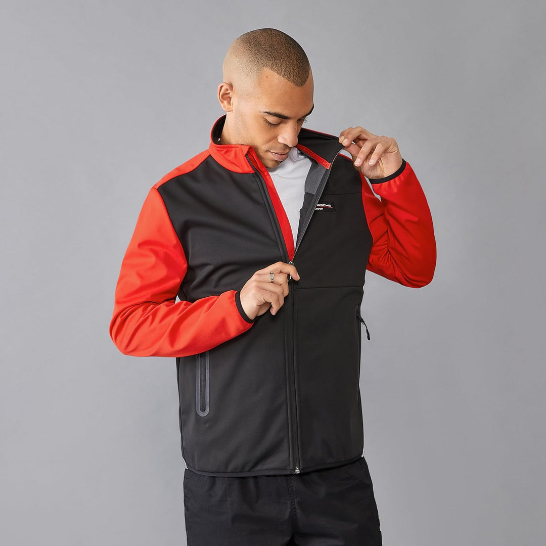 Porsche Motorsport Softshell für Herren – Schwarz M Schwarz, M Schwarz