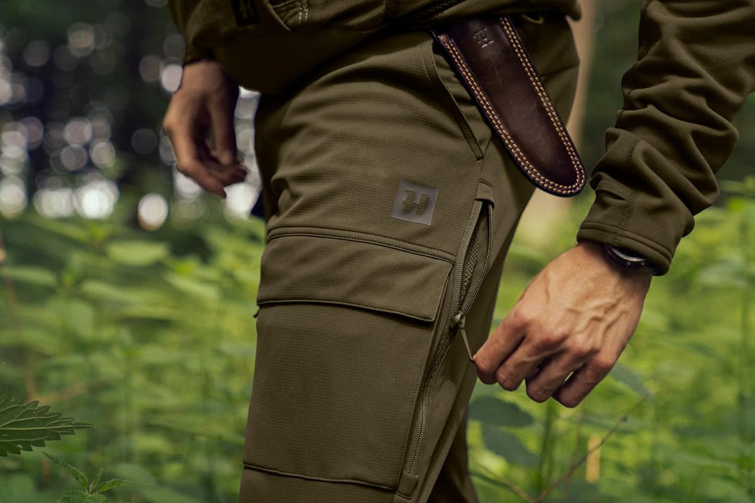 Härkila Deer Stalker Light Trousers Willow greenShadow Brown 40" (C56), 40" (C56)