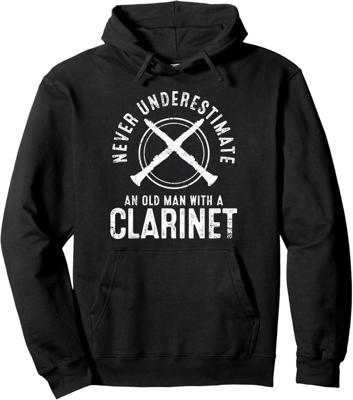 Klarinette Vintage Pullover Hoodie